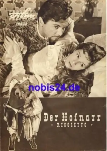 Der Hofnarr Rigoletto - Italienischer Film mit Aldo Silvani 102/58 Progress Programm