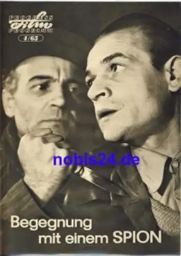 Begegnung mit einem Spion - Polnischer Film 4/65 Progress Programm