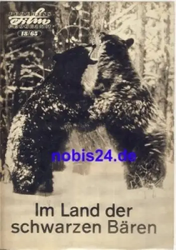 Im Land der schwarzen Bären Regie Eugen Schuhmacher 18/65 Progress Programm