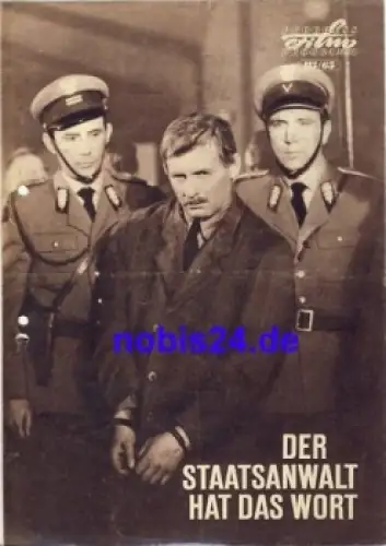 Der Staatsanwalt hat das Wort - Polnischer Film 115/65 Progress Programm