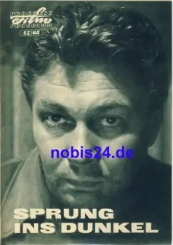 Sprung ins Dunkel - Tschechoslowakischer Film 42/65 Progress Programm