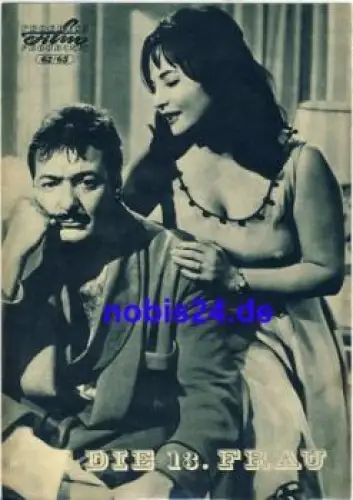 Die 13.Frau - Ägyptischer Film  62/65 Progress Programm