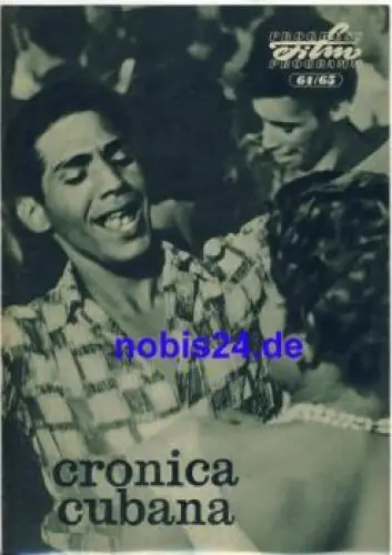 Cronica Cubana Kubanischer Film 64/65 Progress Programm