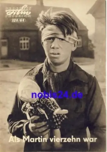Als Martin vierzehn war DEFA-Film mit Ulrich Balko, Elfie Mann 124/64 Progress Programm