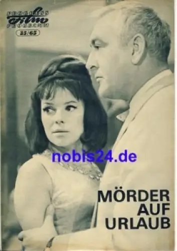 Mörder auf Urlaub DEFA-Film mit Annekathrin Bürger  35/65 Progress Programm