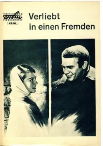Verliebt in einen Fremden (Love With the Proper Stranger) mit Natalie Wood Steve McQueen 49/66 Progress Programm