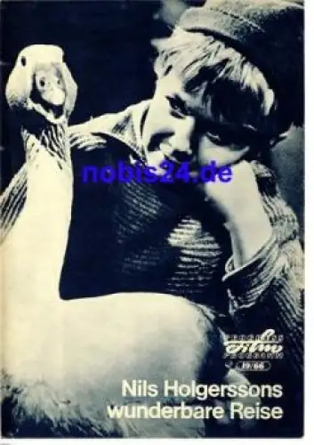 Nils Holgerssons wunderbare Reise Schwedischer Film mit Sven Lundberg Max von Sydow 19/66 Progress Programm