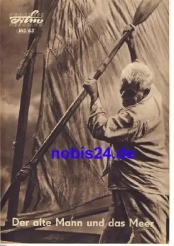 Der alte Mann und das Meer (The Old Man and the Sea) - USA 103/65 Progress Programm mit  Spencer Tracy Felipe Pazos