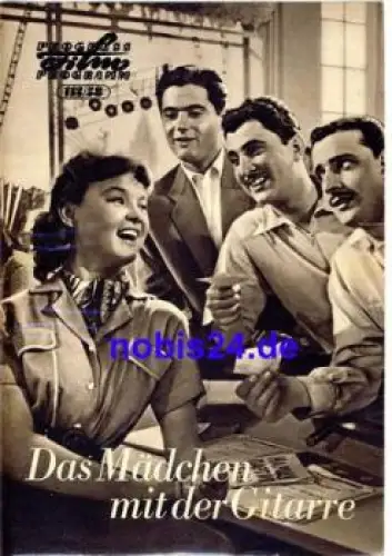 Das Mädchen mit der Gitarre sowjetischer Film 113/58 Progress Programm