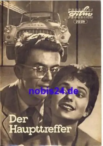 Der Haupttreffer - Tschechoslowakischer Film 75/59 Progress Programm