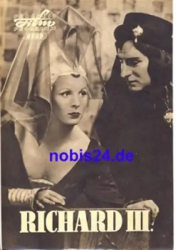 Richard III. englischer Film mit Cedric Hardwicke, Nicholas Hannen, Laurence Olivier