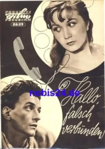 Hallo falsch verbunden - rumänischer Film 86/59 Progress Programm