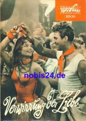 Verwirrung der Liebe  DEFA-Film 129/59 Progress Programm