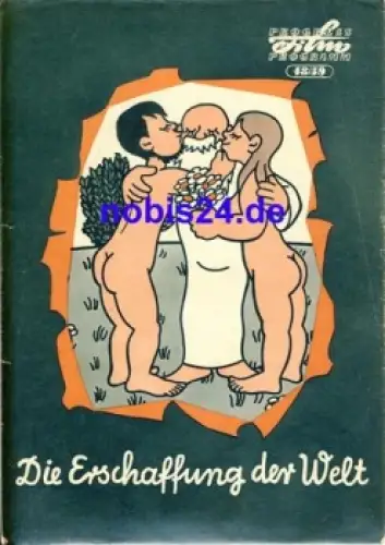 Die Erschaffung der Welt von Jean Effel - Tschechoslowakischer Film 48/59 Progress Programm