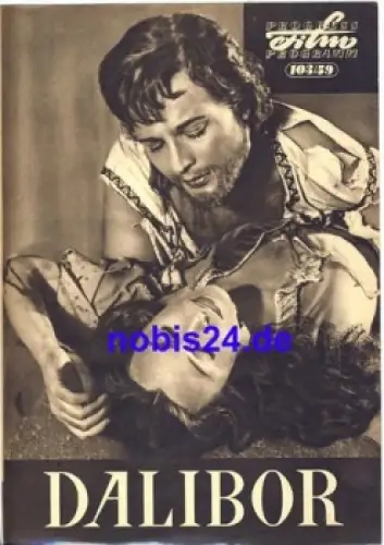 Dalibor Tschechoslowakischer Film 103/59 Progress Programm