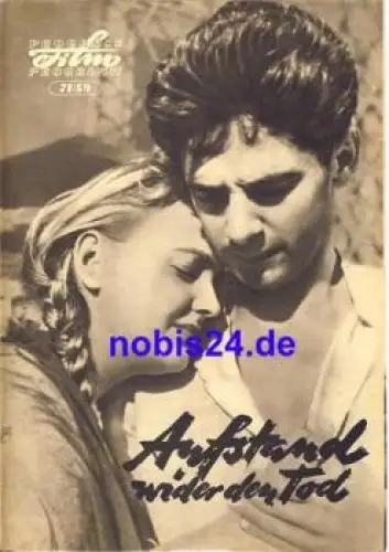 Aufstand wider den Tod - Tschechoslowakischer Film 71/59 Progress Programm