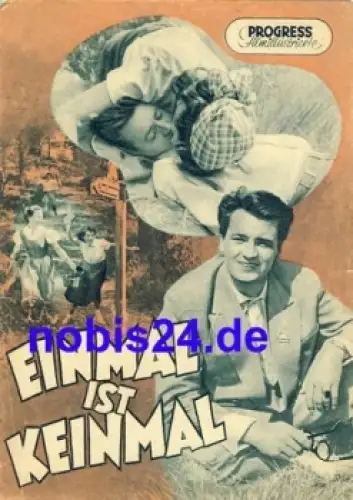 Einmal ist Keinmal - DEFA-Film mit Horst Drinda Brigitte Krause 26/55 Progress Filmillustrierte