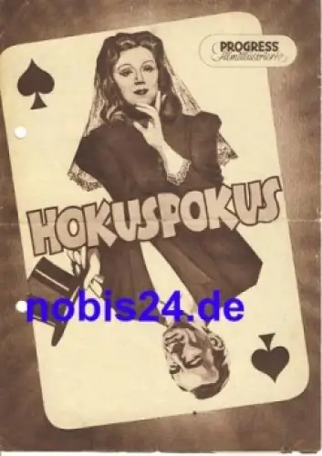 Hokuspokus mit Curt Goetz, Valerie von Martens, Hans Nielsen 30/54 Progress Filmillustrierte