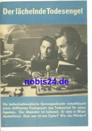 Der lächelnde Todesengel - Tschechoslowakischer Film 75/66 Film für Sie Programm