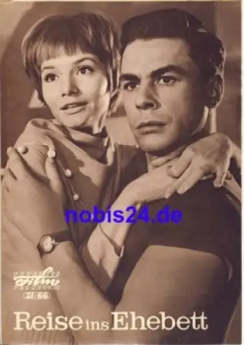 Reise ins Ehebett DEFA-Film mit Frank Schöbel, Eva-Maria Hagen 31/66 Progress Programm