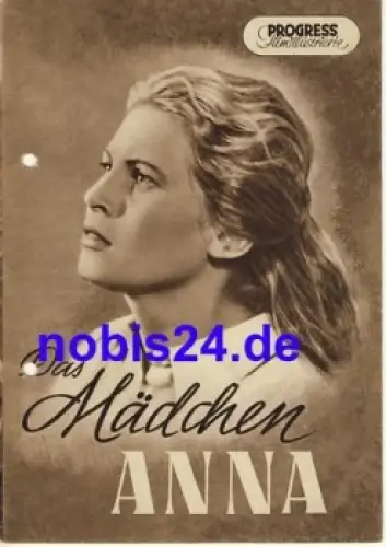 Das Mädchen Anna - Tschechoslowakischer Film 54/53 Progress Filmillustrierte