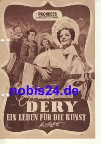 Frau Dery ein Leben für die Kunst - Ungarischer Film 1952 Progress Filmillustrierte