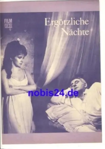 Ergötzliche Nächte (Le piacevolinotti) - Italienischer Film mit Gina Lollobrigida, Ugo Tognazzi 6/69 Film für Sie Programm