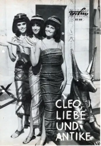 Cleo Liebe und Antike (Carry on Cleo) Englischer Film mit Sidne James Kenneth Williams Kennet Connor 45/66 Progress Programm