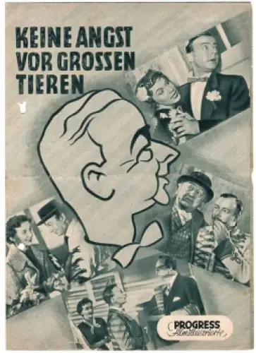 keine Angst vor großen Tieren mit Heinz Rühmann Max Schmeling 100/54 Progress Filmillustrierte