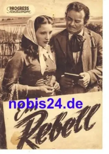Ein Rebell - Tschechoslowakischer Film 1952 Progress Filmillustrierte