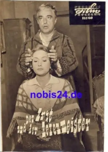 Der Arzt und der Hexenmeister - Italienischer Film mit Vittorio de Sica Marcello Mastroianni Maris Merlin 132/60 Progress Programm  