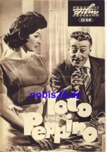 Toto und Peppino mit Peppino De Filippo  32/60 Progress Programm