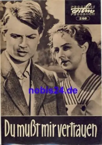 Du mußt mir vertrauen - Sowjetischer Film 3/60 Progress Programm