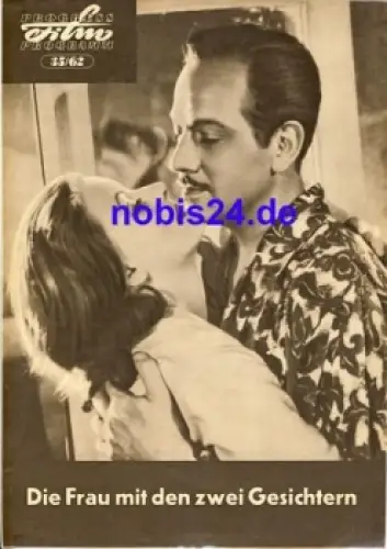 Die Frau mit den zwei Gesichtern (the two faced woman) 35/62 Progress Programm mit Greta Garbo