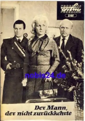 Der Mann, der nicht zurückkehrte - Tschechischer Film 2/61 Progress Programm