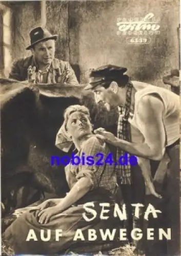 Senta auf Abwegen DEFA-Film mit Günther Simon Karin Buchali 65/59 Progress Programm