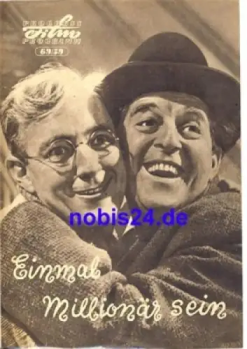 Einmal Millionär sein (the lavender Hill Mob) mit Alec Guinness, Stanley Holloway Sidney James, Audrey Hepburn 69/59 Progress Programm