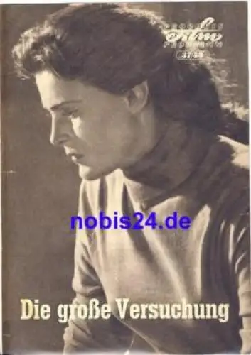 Die grosse Versuchung Bulgarischer Film 37/59 Progress Programm