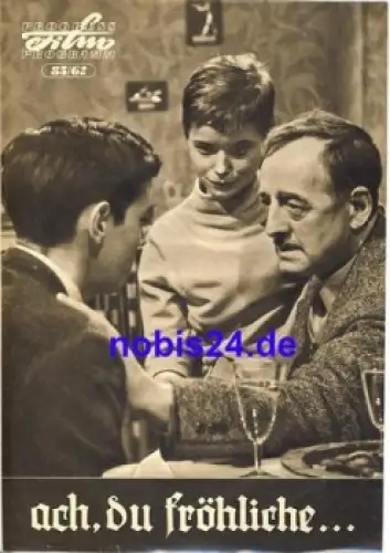 ach, du fröhliche... DEFA-Film mit Erwin Geschonneck,  Mathilde Danegger 85/62 Progress Programm