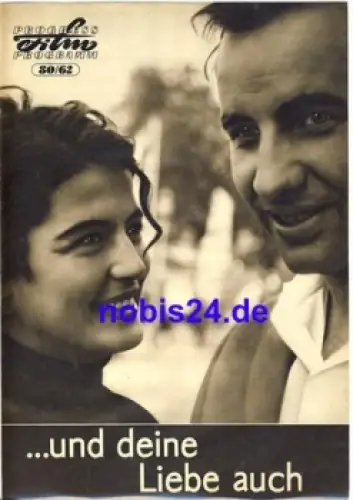 und deine Liebe auch DEFA-Film mit Kati Szekely, Armin Mueller-Stahl 80/62 Progress Programm