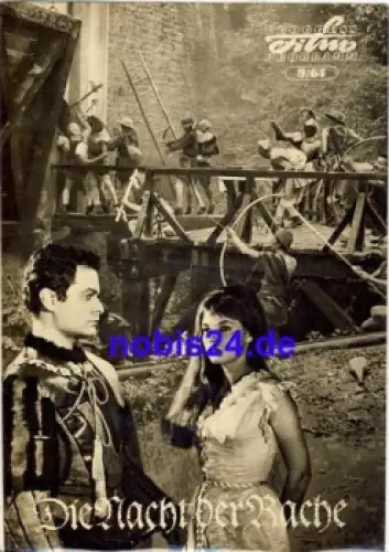 Die Nacht der Rache mit Sergio Fantoni Agnes Laurent 9/63 Progress Programm