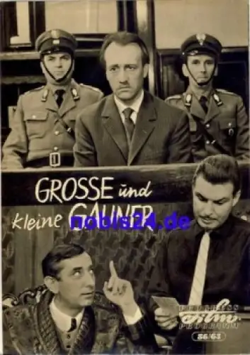 Grosse und kleine Gauner 86/63 Progress Programm polnischer Film