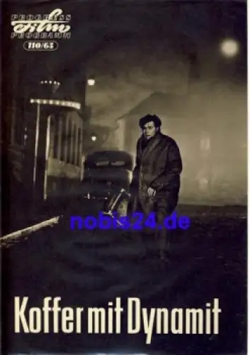 Koffer mit Dynamit DEFA-Film mit Honza Kral, Toni Halbe 110/63 Progress Programm