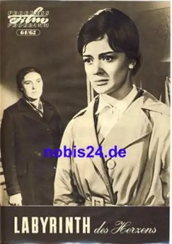 Labyrinth des Herzens - Tschechoslowakischer Film 64/62 Progress Programm