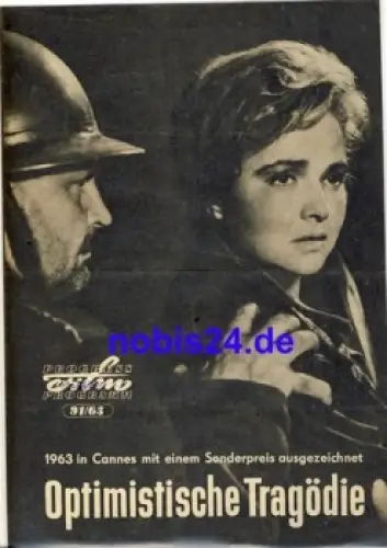 Optimistische Tragödie - sowjetischer Film 91/63 Progress Programm