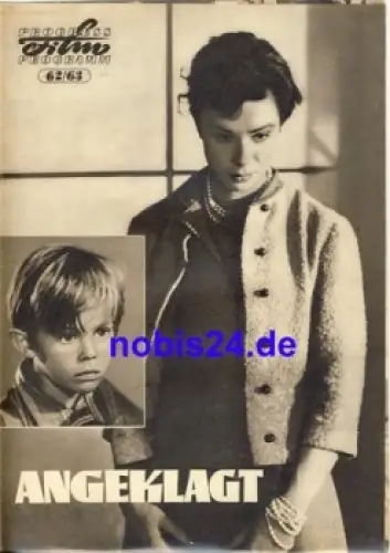 Angeklagt - Polnischer Film 62/63 Progress Programm