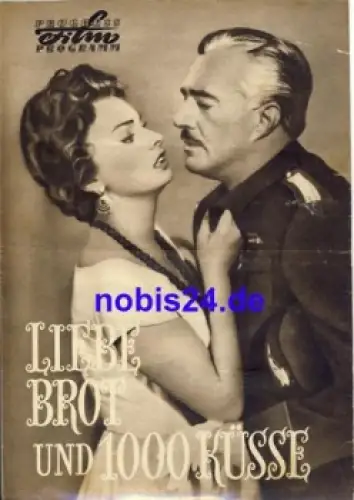 Liebe Brot und 1000 Küsse ​Italien 71/57 Progress Programm