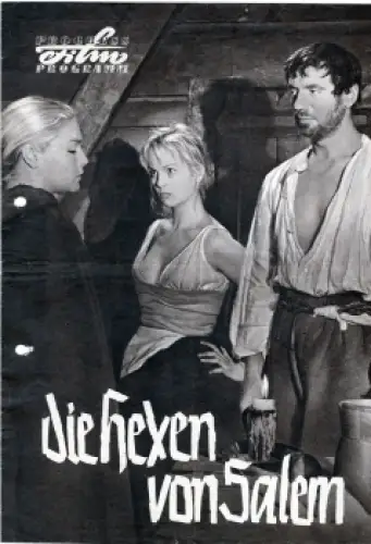 Die Hexen von Salem - Französischer Film mit Simone Signoret und Yves Montand 99/57 Progress Programm
