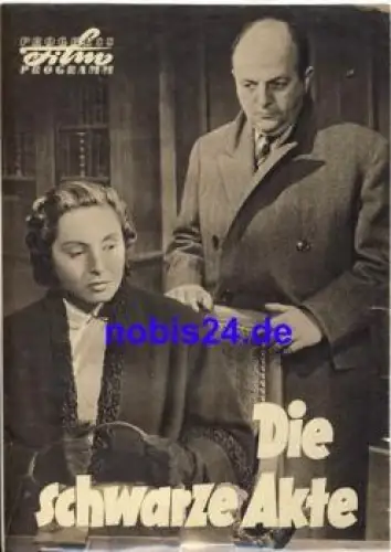 Die schwarze Akte mit Jean-Marc Bory, Henri Cremieux, Bernard Blier 126/57 Progress Programm