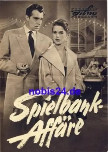 Spielbank Affäre - DEFA-Film mit Gertud Kückelmann Jan Hendriks 62/57 Progress Programm